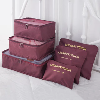 Organizador De Mala De Bagagem Viagem Kit 6 Necessaire Bolsa em Oferta na Shopee