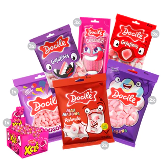 Kit Chá de Bebê Rosa Sortidos Docile