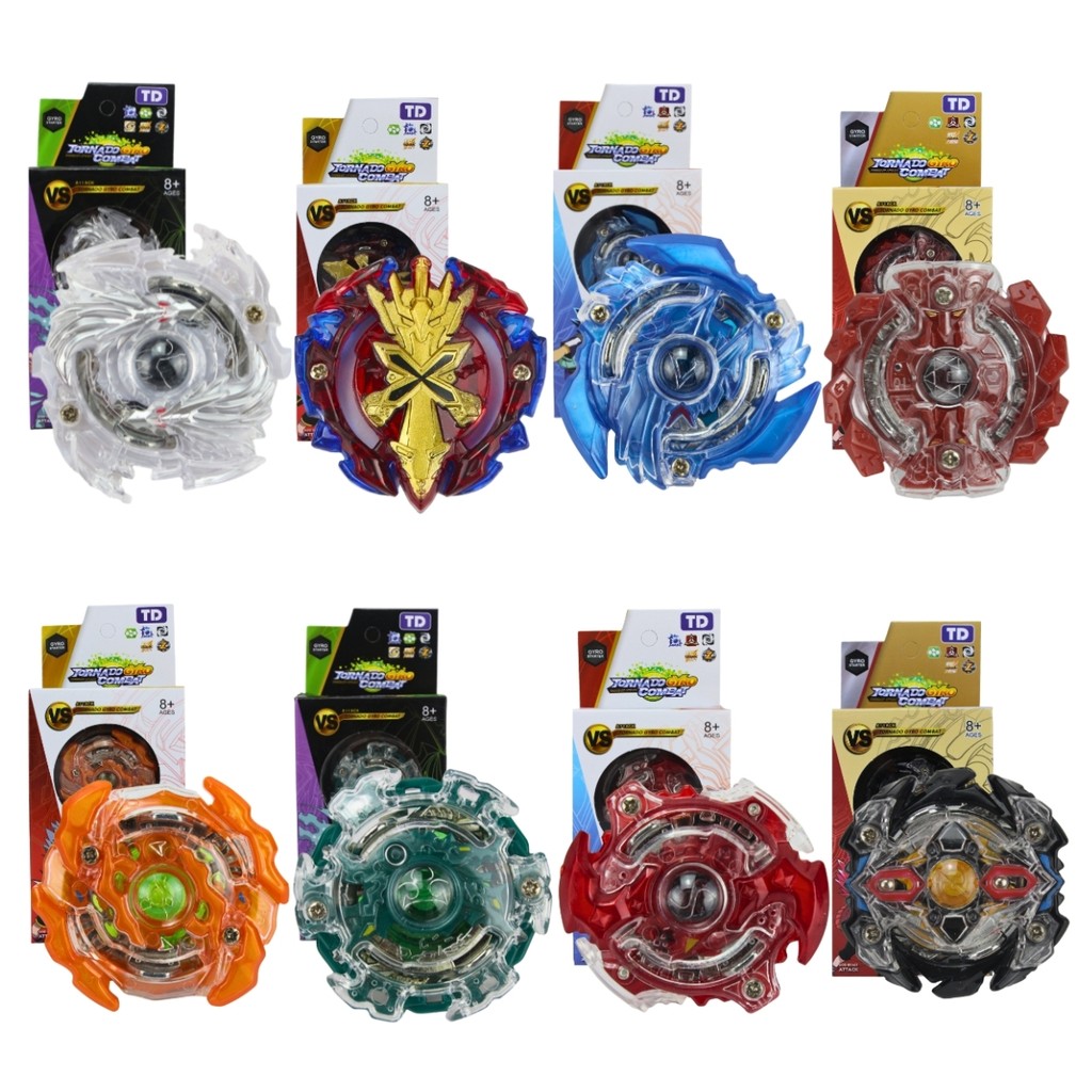 Kit 8 Beyblade Burst + 8 Lançadores, Brinquedo De Batalha | Shopee