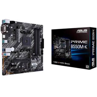 Placa Mãe Asus Prime Para AMD AM4 B550M-K 4xDDR4 mATX