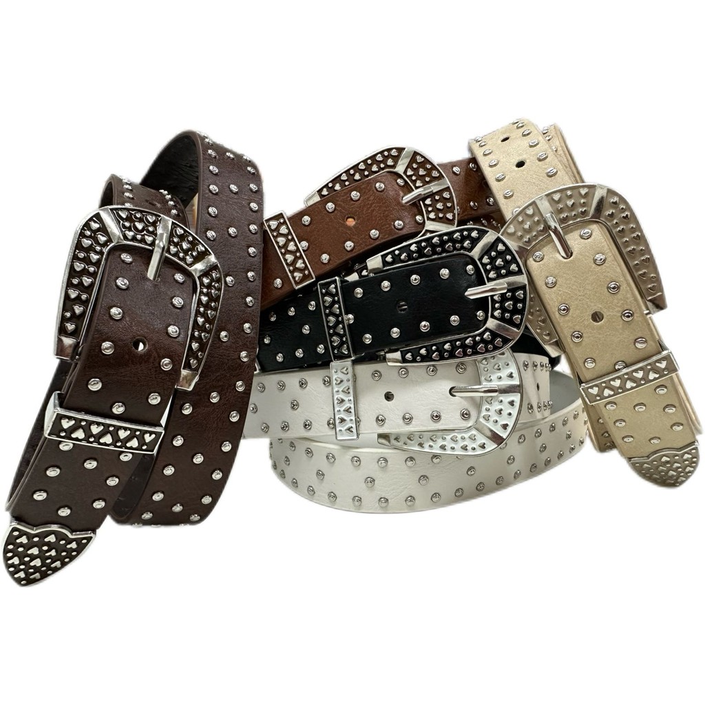 Cinto Country Unissex Cowboys Metal Bolinhas Zx-m-09 | Shopee Brasil