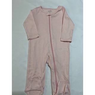 Macacão listrado rosa Carters 9 meses em Oferta na Shopee