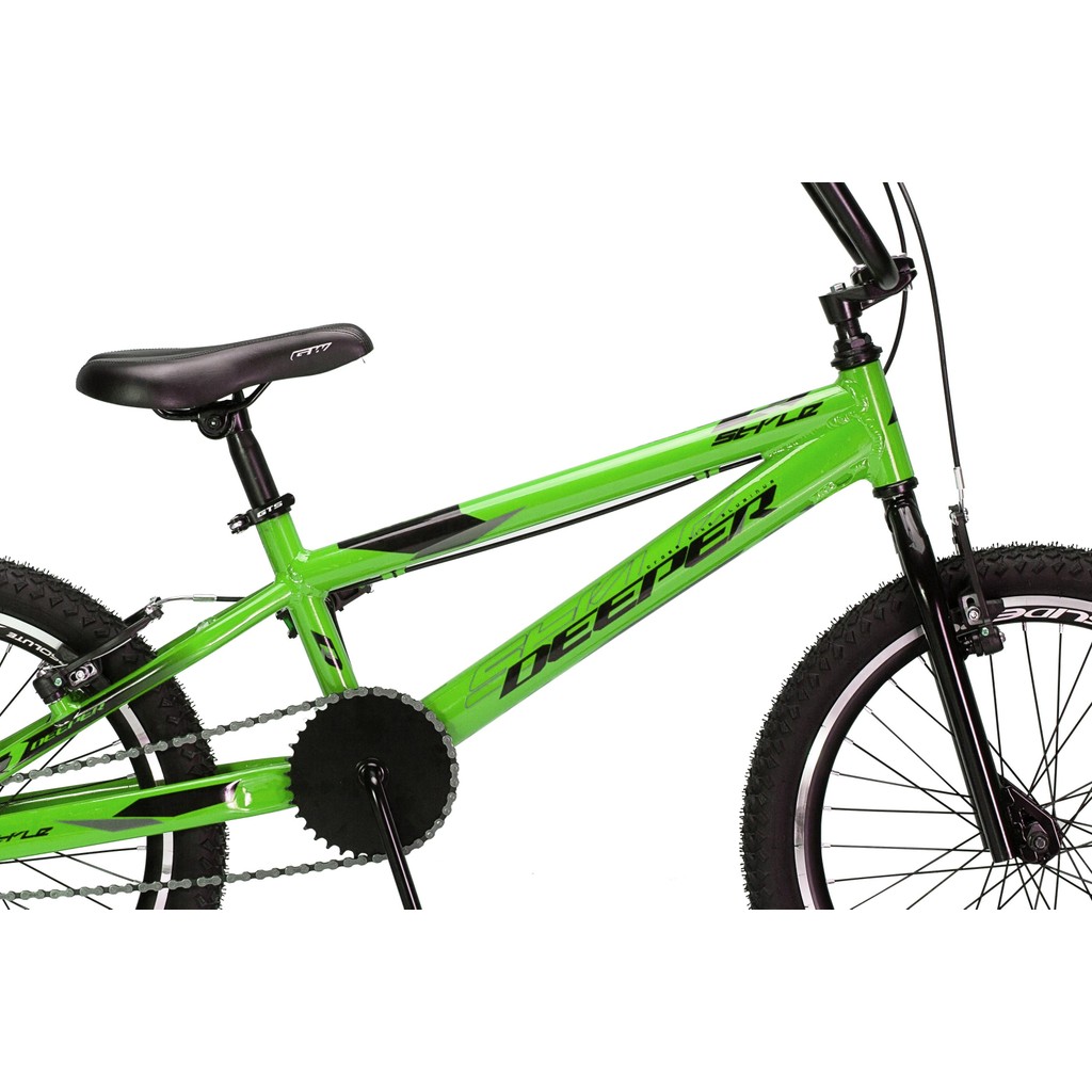 Bicicleta aro 20 alumínio Deeper Bmx style Verde | Shopee Brasil