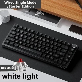 Ajazz Ak820 teclado mecânico com fio botão multifuncional baixo latência jogo escritório computador jogador acessórios
