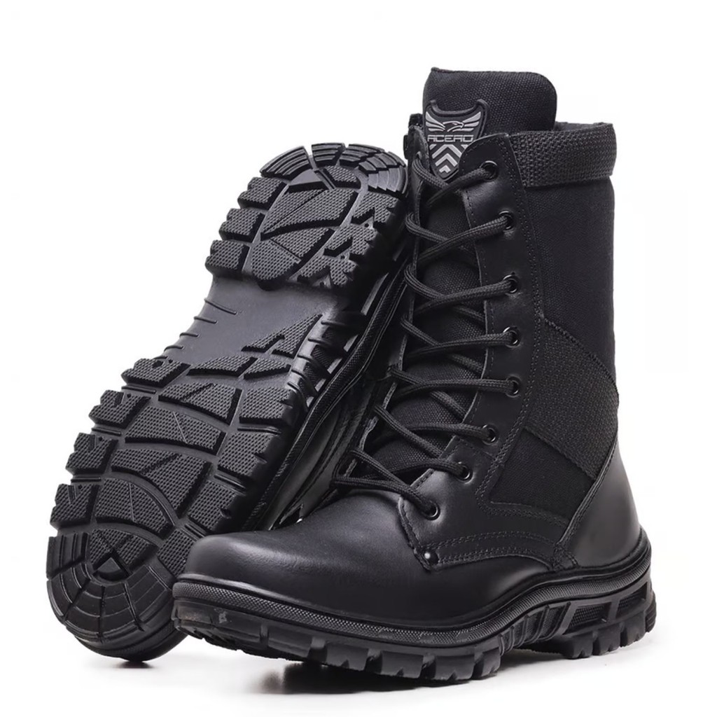 Bota Coturno Militar Acero Infantaria Preto Shopee Brasil