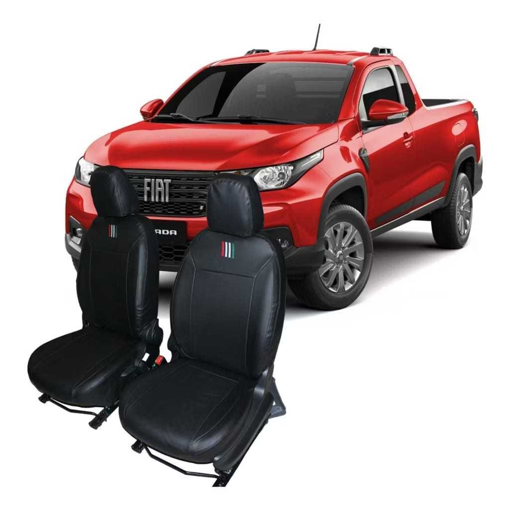Capa Banco Couro Fiat Strada Endurance Volcano Freedom 2021 Á 2025 ...