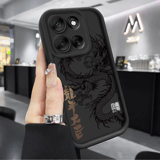 Invólucro Para Moto G86 G56 Caso Moda Dragão Totem De Telefone Motorola G56 G86 5G Proteção Da Câmera Silicone Macio À P