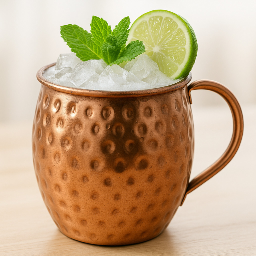 KIT CANECA MOSCOW MULE MARTELADA ROSE GOLD 580ML - 011-C1-K1-K2-K3