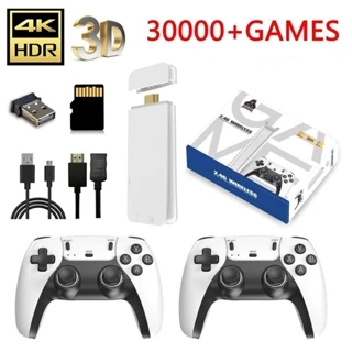 2025 NOVO Vídeo Game Stick M15 Pro 4k 64gb Hdmi Com 2 Controles Se Fio +20mil Jogos-JACKCELL