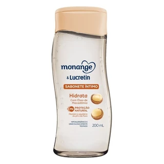 Sabonete Líquido Íntimo Monange & Lucretin Hidrata 200ml em Oferta na Shopee