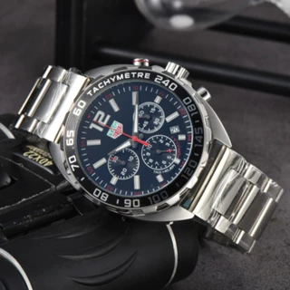 Relógio Homem De Luxo F1 Sports Racing speed Series Multifuncional Quartzo Cronógrafo De Cinta De Aço Inoxidável