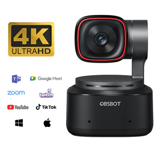 Câmera Ptz Obsbot Tiny 2 4k - Webcam Auto Tracking Cor Preto 1/1.5"