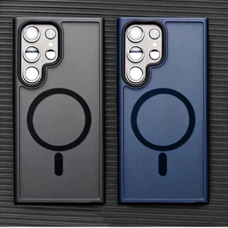 Capinha case magsafe Magnética Fosca Para S20fe S21fe s23 s23plus s23ultra s24 s24plus s24ultra