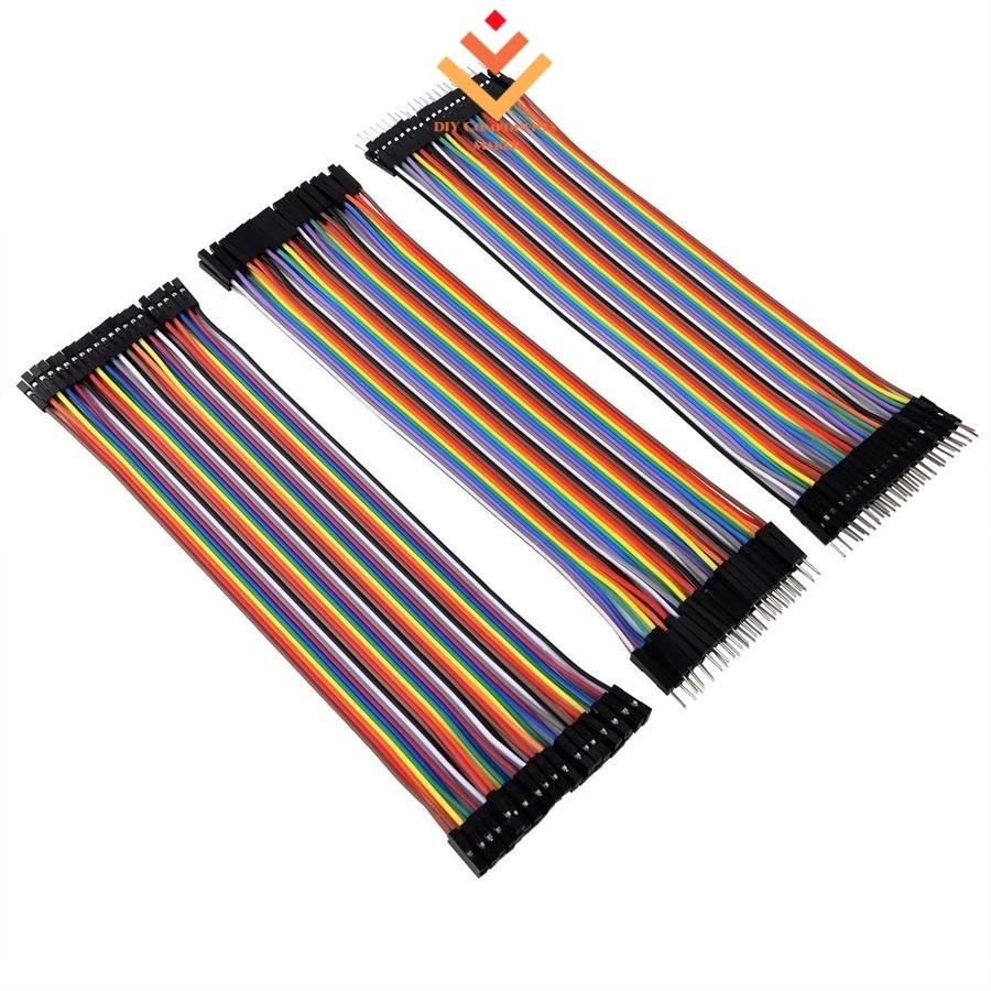 40 Pinos 10CM Jumper Wire Ribbon Cable Macho Para Fêmea Pão Arduino ...
