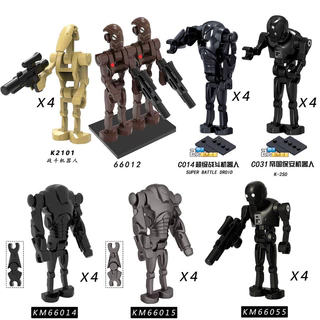 Robô De Combate Star Wars Rattle Generals Droids Imperial Security Robot Mini Blocos De Construção De Ação Brinquedos