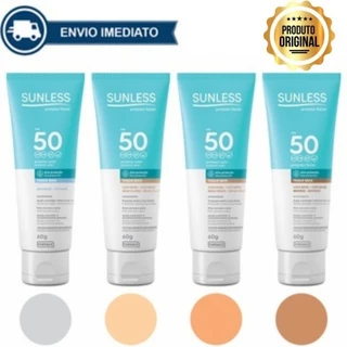 Protetor Solar Facial Sunless FPS 50 Toque Seco com 60g