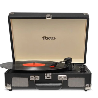 Vitrola Sonetto Chrome, Bluetooth/USB Bivolt Preta Raveo