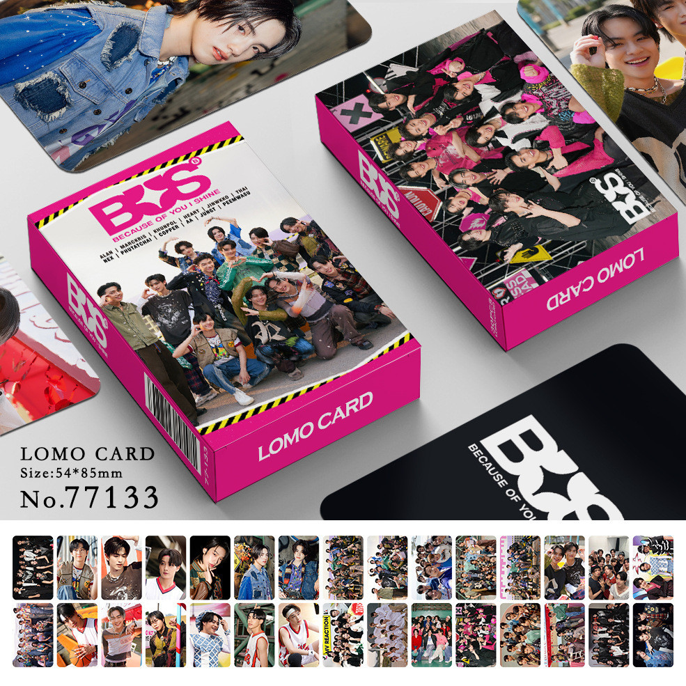 30-92pcs BUS Photocards Because of You I Shine Laser Hologram Lomo
