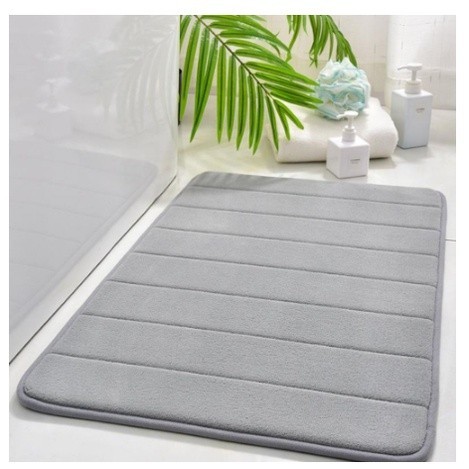 Kit 2 Tapete De Banheiro Soft Macio Antiaderente Secagem Rápida 60x40cm