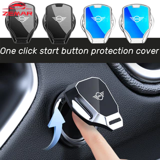 1pc Mini Botão De Partida Proteção Nova Capa Protetora De Liga De Zinco Resistente A Riscos Automóveis Para Cooper Clubman Countryman F60 R55 R56 F55 F56 R57 R58 S