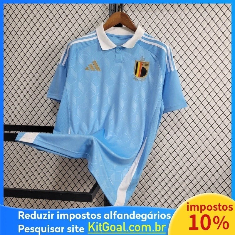 Camisa De Futebol 2024 Bélgica Away QCQ7