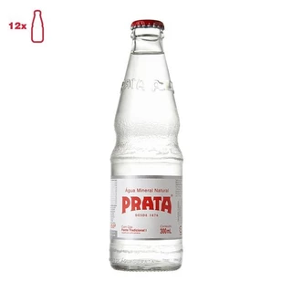 ÁGUA MINERAL COM GÁS PRATA 300ML PACK C/12UNID