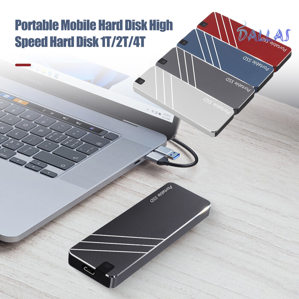 Disco Rigido Esterno Portatile 1TB/2TB/4TB &ndash; USB 3.0 Plug &amp; Play Per PC, Mac, Android