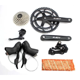 Kit Transmissão Speed Rad7 Racing 2x10 Pedivela + Cassete + STI + Corrente + Câmbios