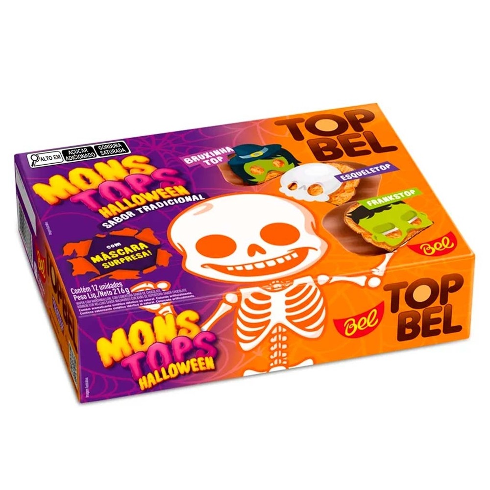 Top Bel Marshmallow MonsTops Halloween c/12 - Bel | Shopee Brasil