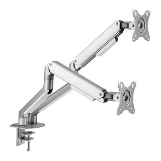 Suporte Articulado Para 2 Monitores Brateck LDT63 C024, 17 Pol. a 32 Pol., Prata, LDT63-C024 em Oferta na Shopee