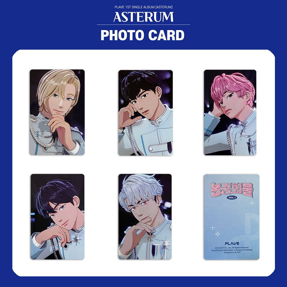 Kpop Idol PLAVE 1o Álbum Único Cartão Fotográfico Asterum | Shopee