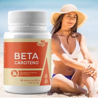 Betacaroteno  VITTAGE  60 Cápsulas 500MG  Envio Imediato em Oferta na Shopee