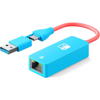 Adaptador USB Para Ethernet , De 1000 Mbps Com C/3.0 2 Em 1 De Rede LAN Gigabyte RJ45 , Compatível Nintendo Switch , Lap