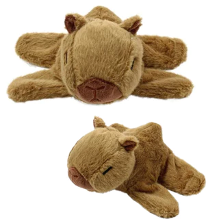 Pelucia Pulseira Capivara R3688B Marrom s/Mochila-BBR Toys