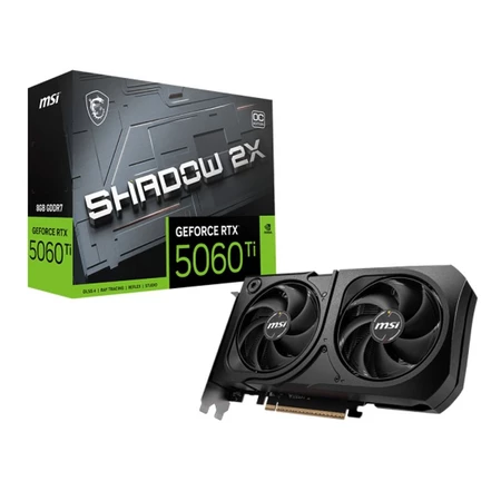 Placa de Video GeForce NVIDIA MSI RTX5060TI 8g Shadow 2x Oc Plus 8gb Gddr7 128 Bits - 912-V536-023