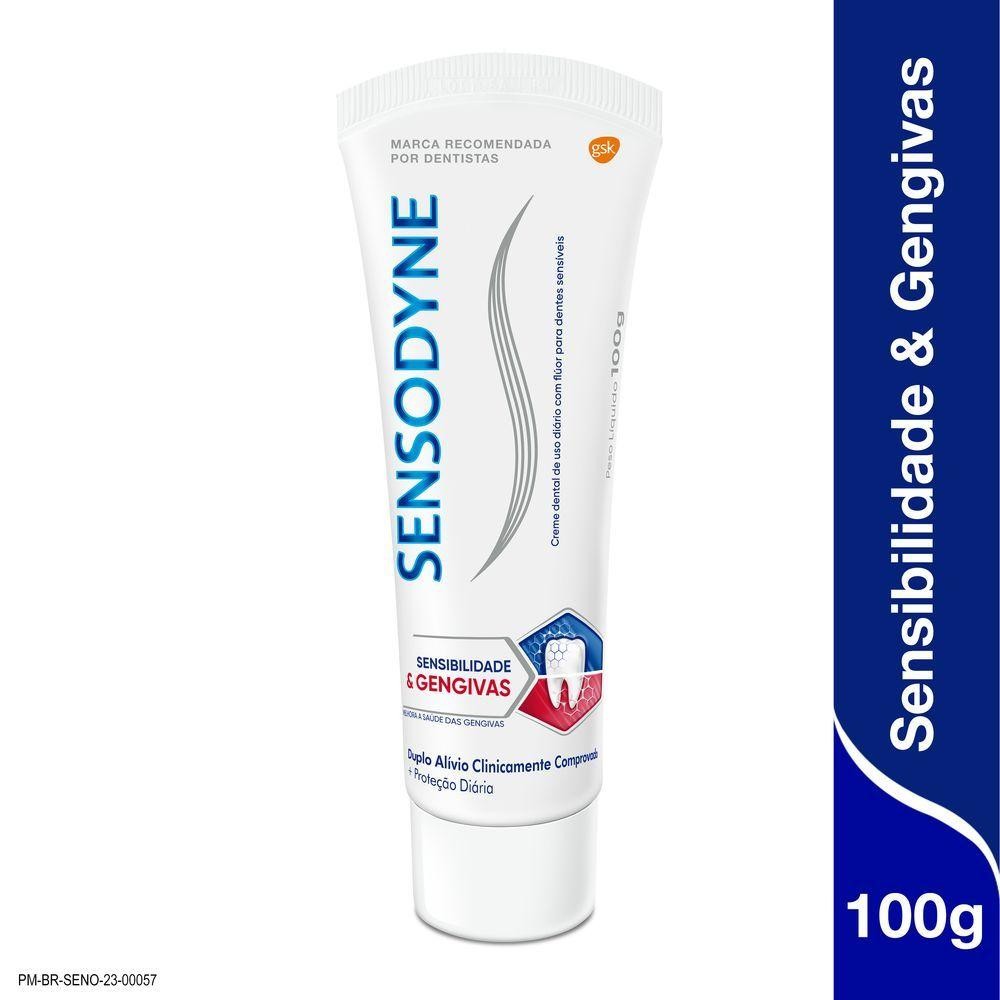 SENSODYNE PASTA DE DENTE SENSIBILIDADE E GENGIVAS PARA DENTES SENSÍVEIS ...