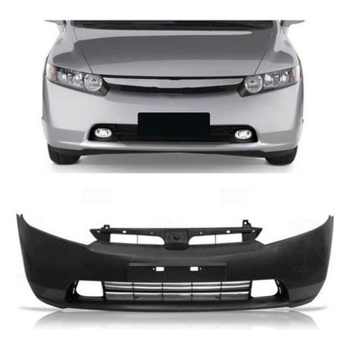 Parachoque Dianteiro Honda CIVIC 2006 2007 2008 – Com Furo e Ressalto ...