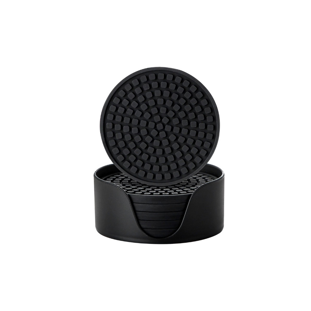 Kit 6 Suportes Porta-Copos em Plástico Resistente – Antiderrapante Proteção para Móveis