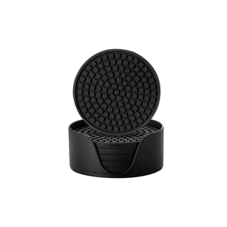 Kit 6 Suportes Porta-Copos em Plástico Resistente – Antiderrapante Proteção para Móveis