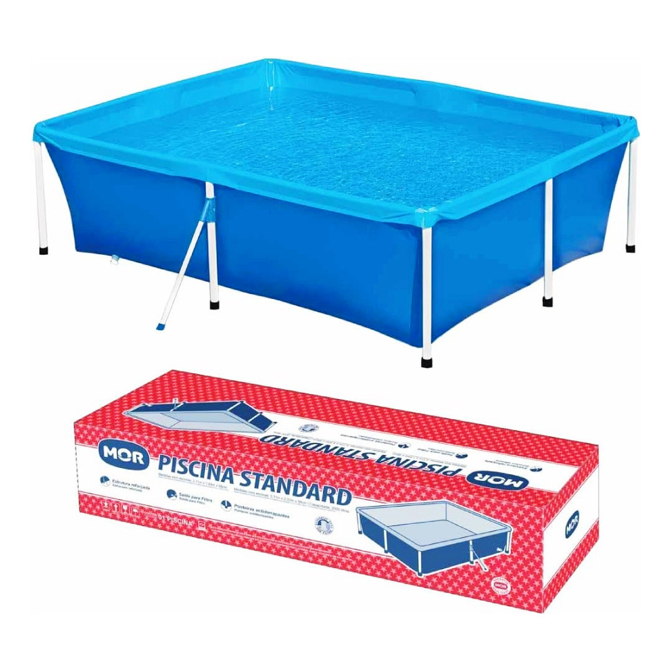 Piscina Quadrada Azul De 2000 Litros 001004 Mor | Shopee Brasil