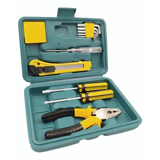 Kit Caixa Maleta de Ferramentas 11 Ferramentas Profissional C/ Maleta Multiuso Fenda Philips Multius