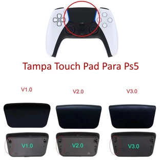 Tampa Botão Touch Pad Preta Reparo Controle Para Playstation Ps5 Dualsense V1 V2 V3
