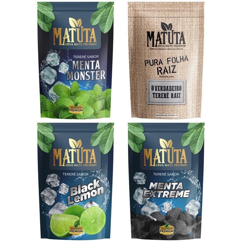 Kit Erva Mate para Tereré Premium Matuta 500g - Escolha 03 Sabores ...