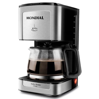 Cafeteira elétrica 800W jarra de vidro 32 xícaras Dolce Arome - C-44-32X-SI Mondial