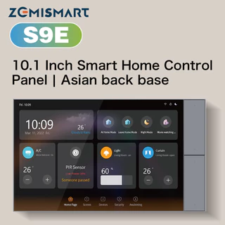 zemismart Smart Switch Com Tela LCD Touch Panel De 8/10 Polegadas Conecte Os Dispositivos Tuya WiFi/Zigbee Home Automation Scene Control Center , Construídos Em Hub