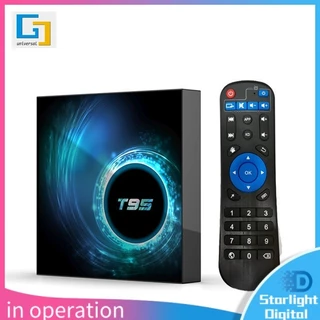 T95 TV BOX Network Player Android 10 4G/128G Banda Dupla