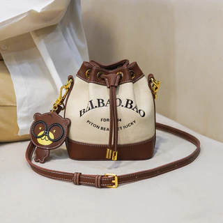 Niche Bucket Bag Moda Bolsa Bolsa Feminina Bolsa Casual Bolsa Mensageiro com tudo em correspondência Bolsa Pequena