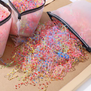 1000pcs Faixa De Borracha Feminina Faixas Elásticas Para Cabelos Boutique Ponytail Kids Acessórios Gift