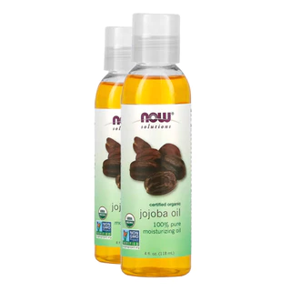 Kit 2x Óleo de Jojoba Now Foods 118ml Orgânico Importado/Made in Usa