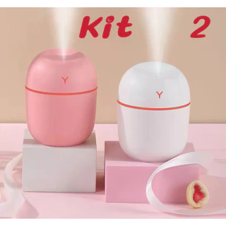 Kit 2 Umidificador Atomizador de Ar Portátil para Casa Umidificador 200ml marisa